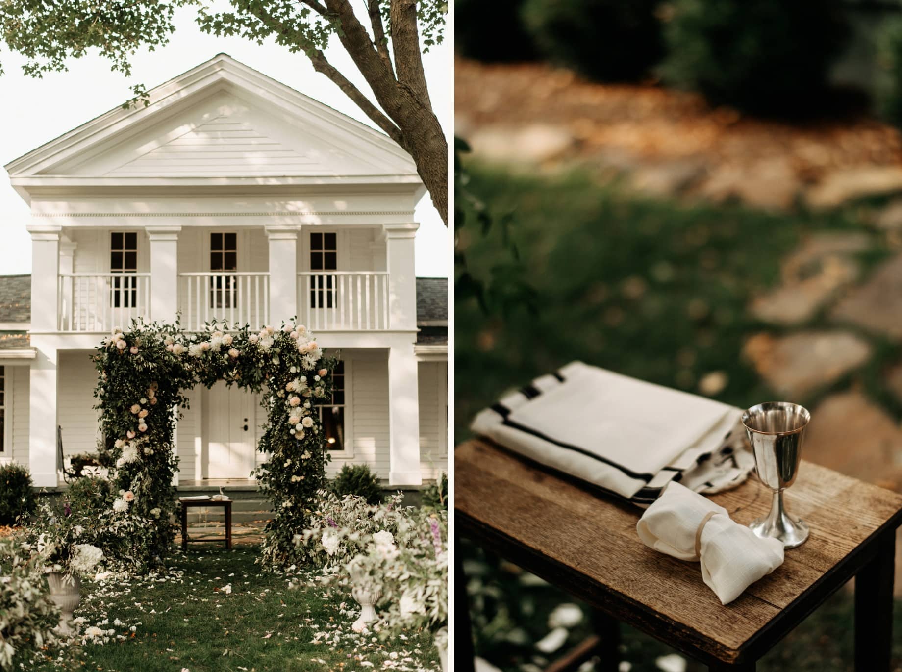 floral huppah by parsonage