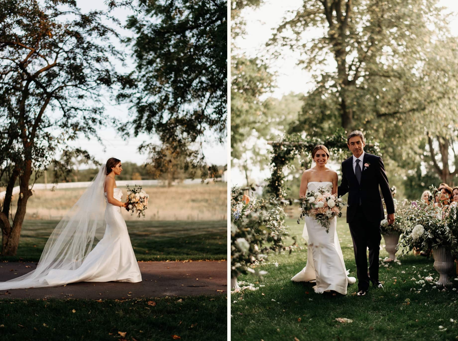 bride walking down the aisle