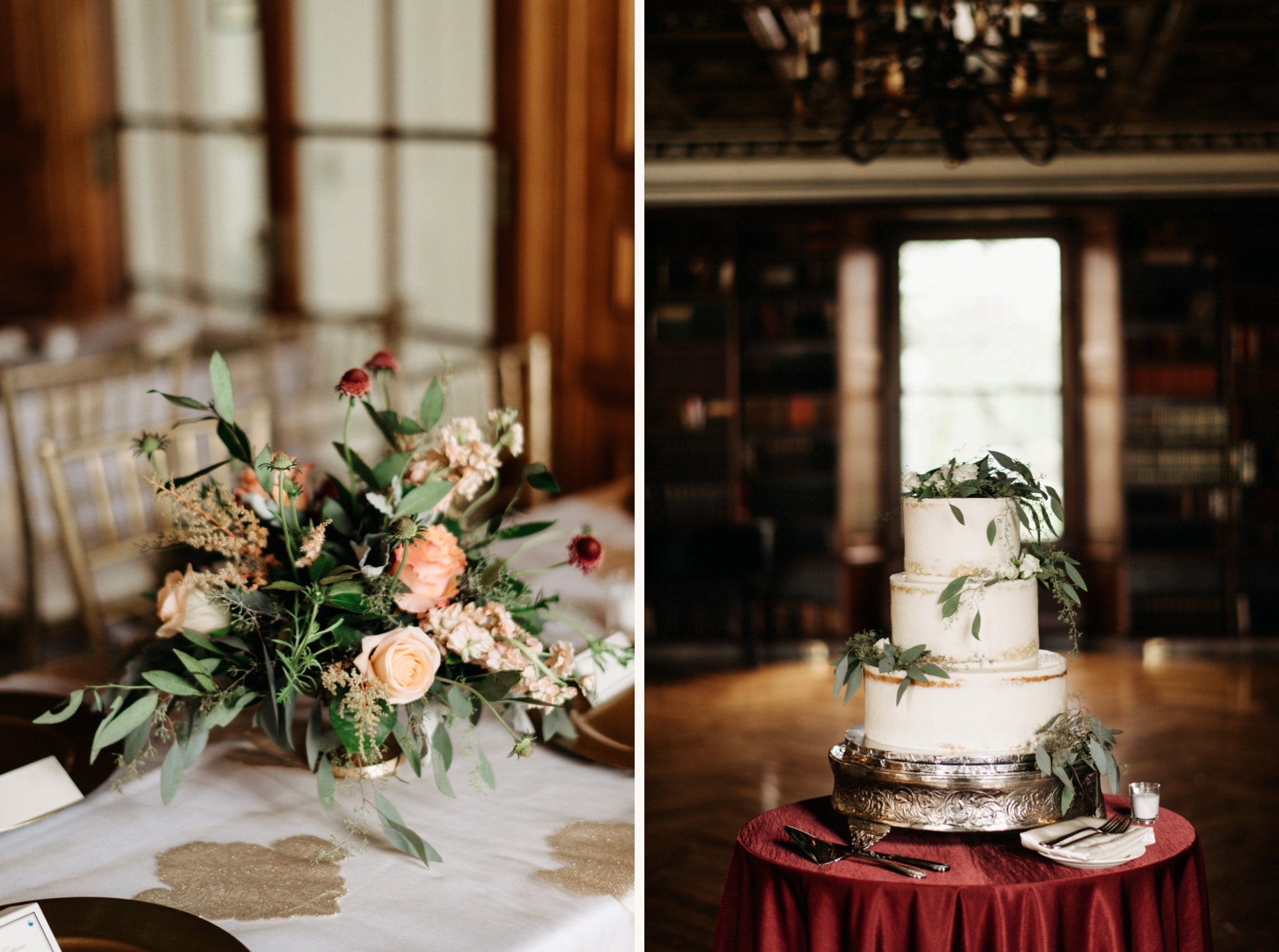 wedding florals and cake