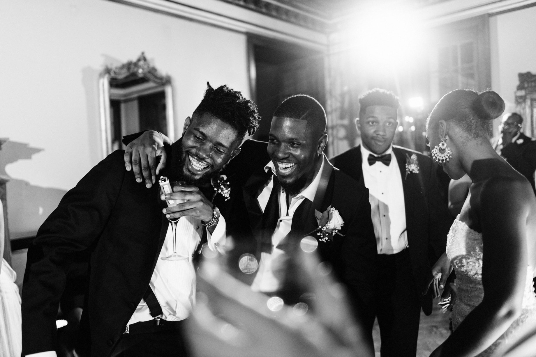 groom dancing with his brother
