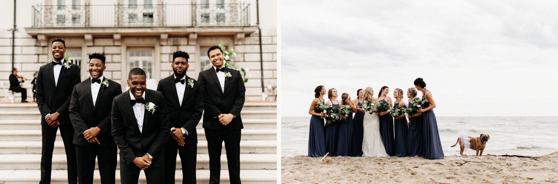 groomsmen and bridesmaids