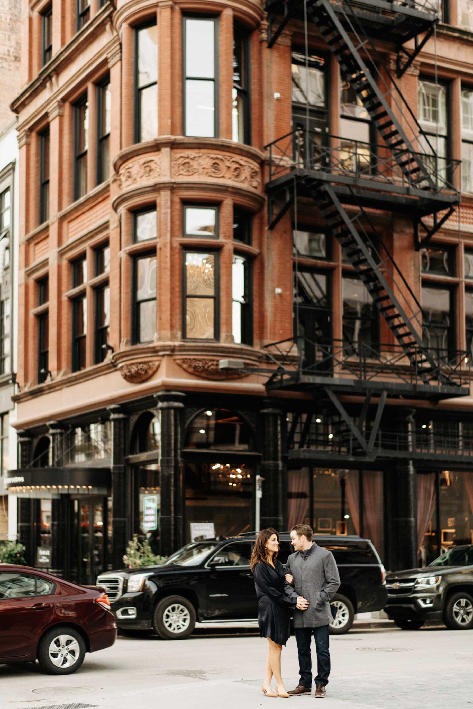 downtown detroit engagement photos