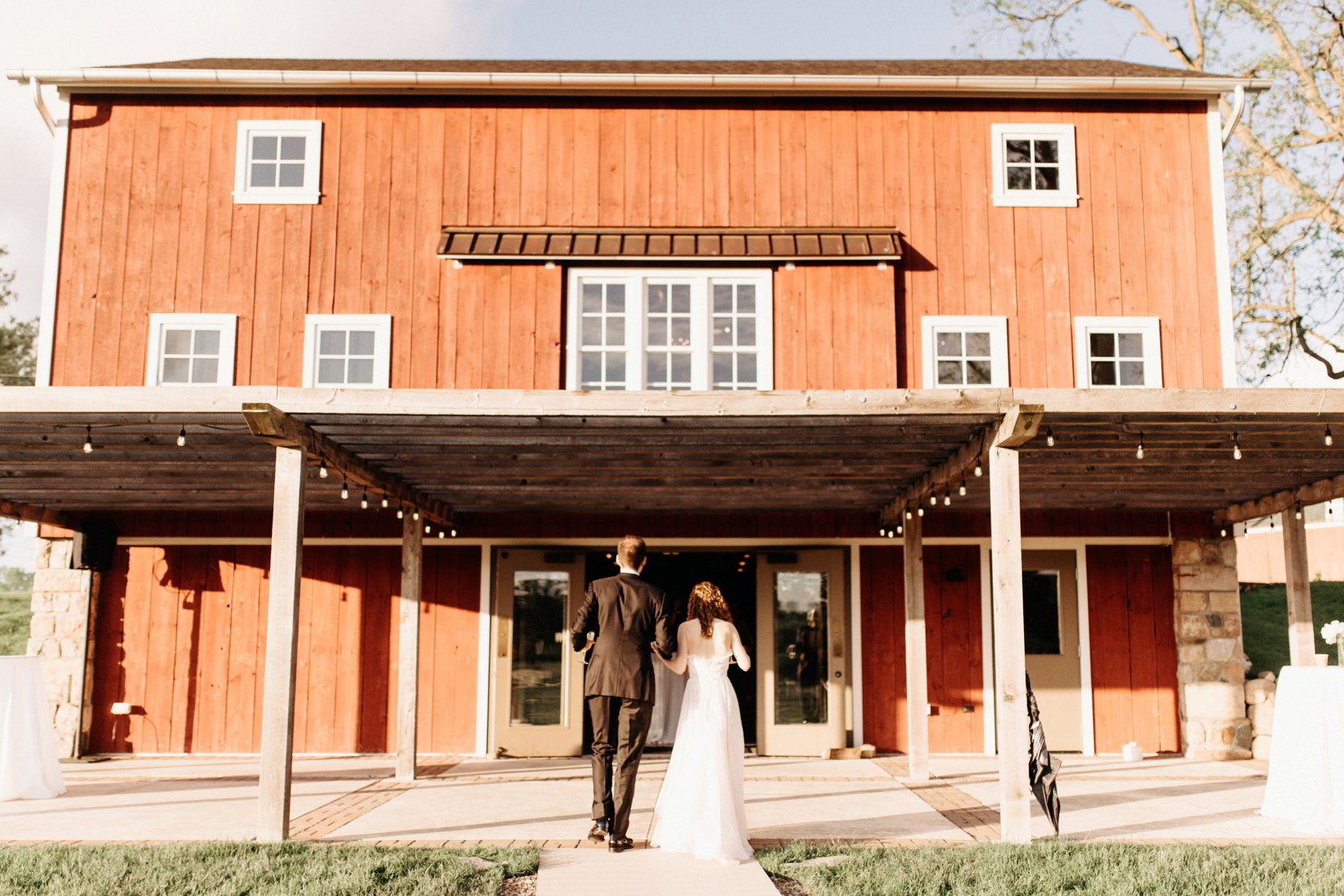 reception in the barn at cornman farms