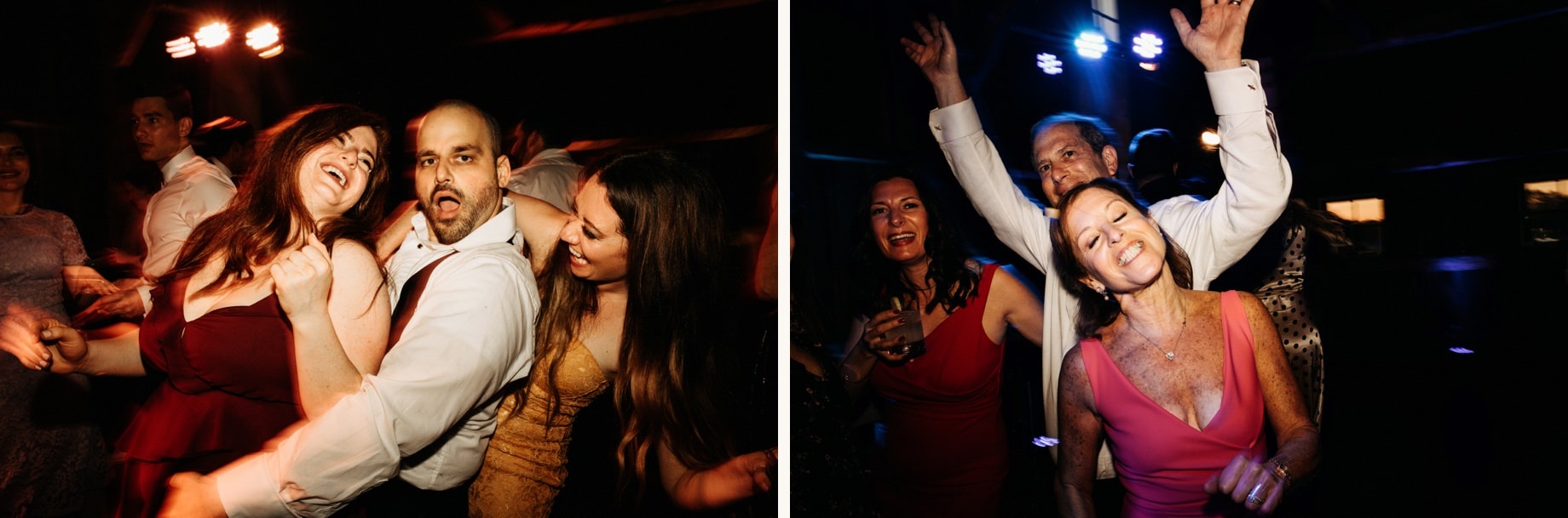 guests dancing and enjoying themselves at a cornman farms jewish wedding