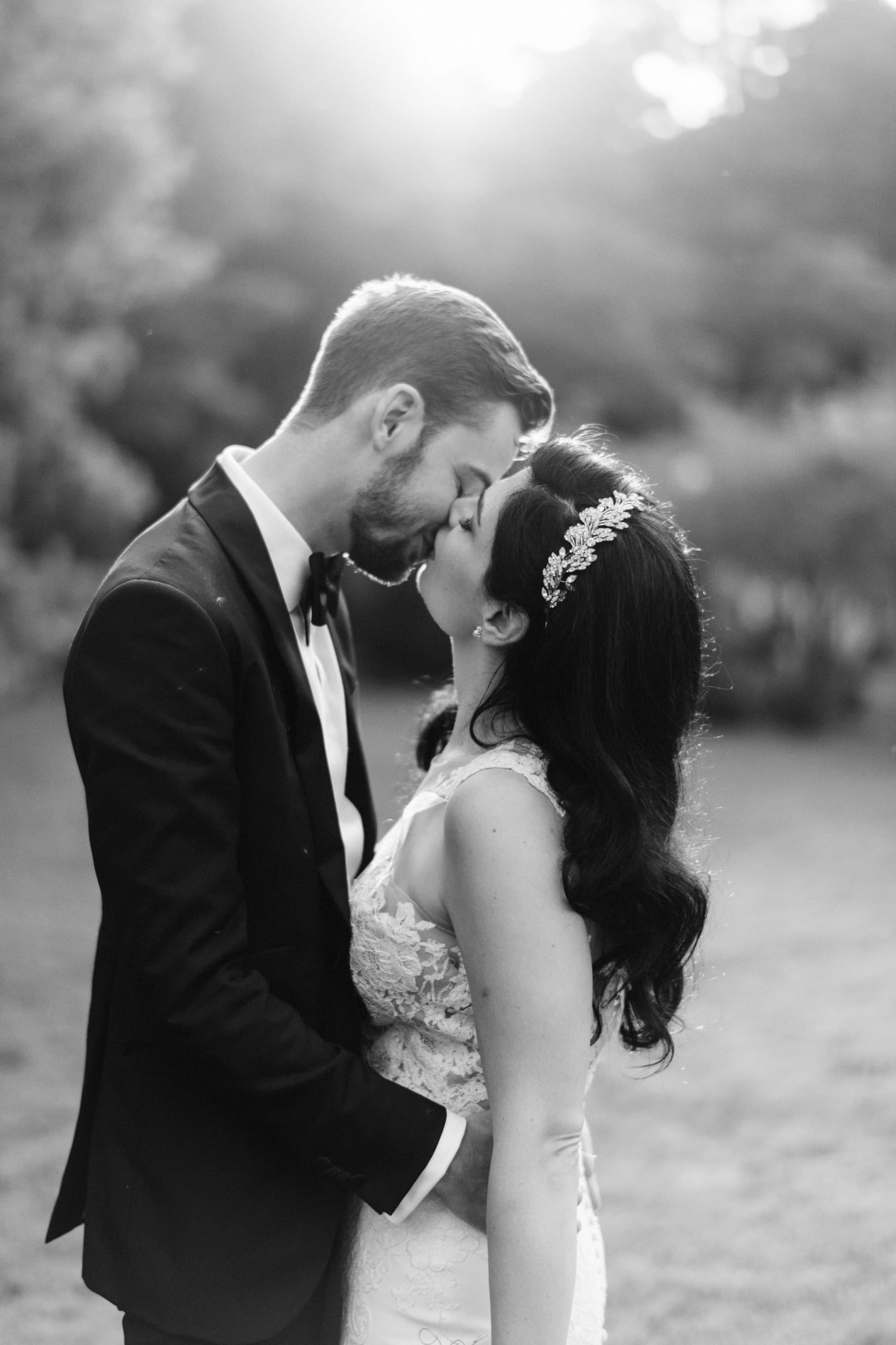 timeless wedding portrait of a couple at wellers in Saline Michigan