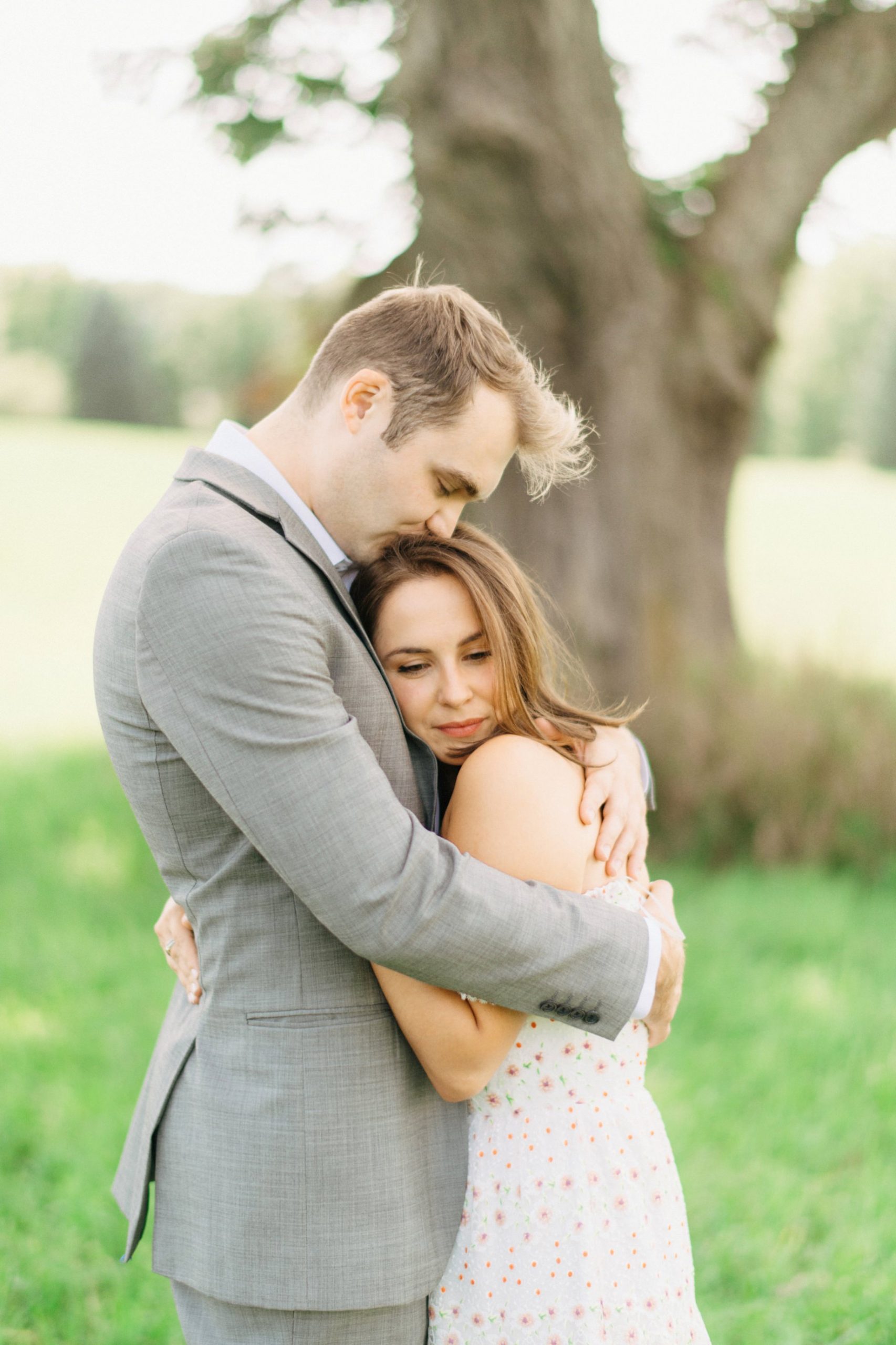 an intimate portrait of a couple during their covid wedding