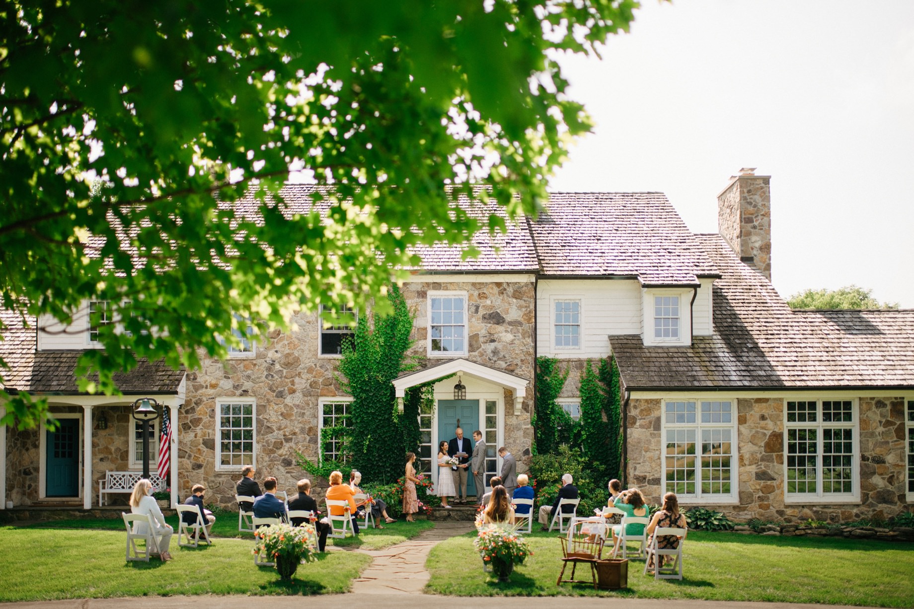 a socially distanced at home intimate covid wedding by photojournalistic Detroit wedding photographer Heather Jowett