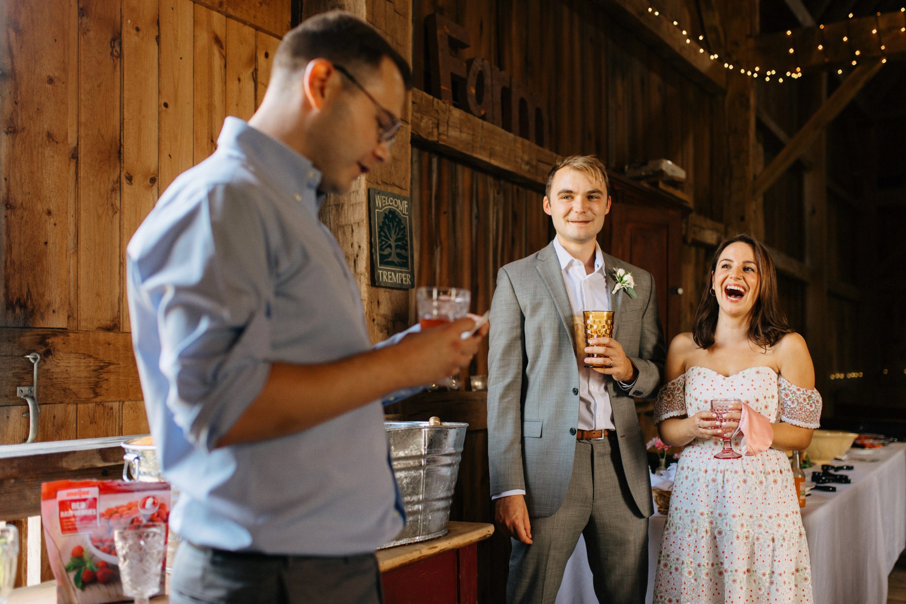 a best man giving a toast