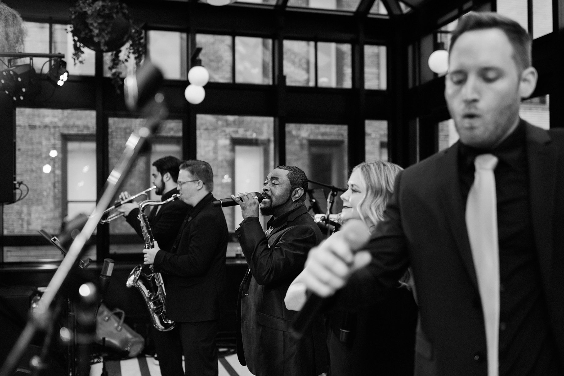 wedding band playing