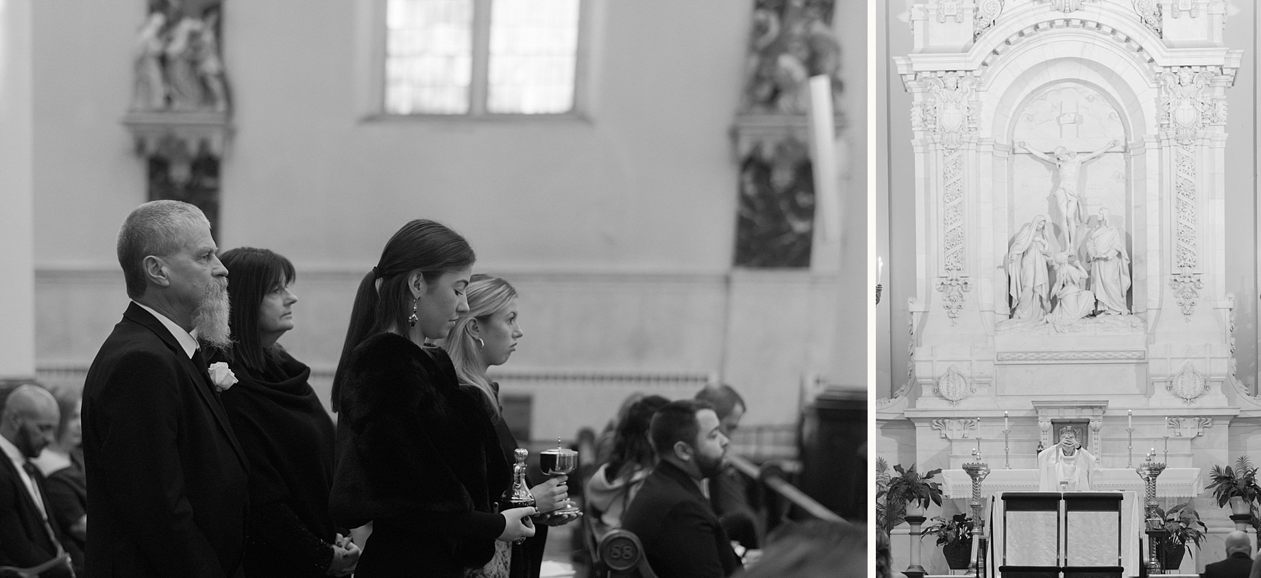 ceremony at Saints Peter and Paul Jesuit Church