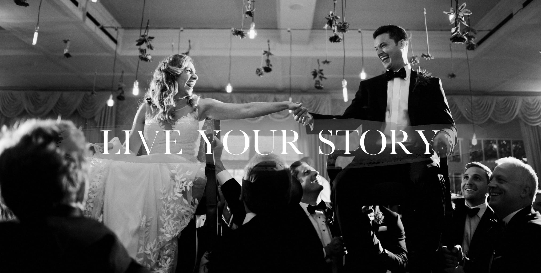 a jewish couple dancing the hora