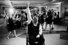 groom in wheelchair