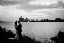 detroit skyline belle isle wedding 1