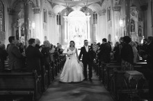 wedding ceremony at Old St Mary's in Detroit