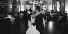 Bride and groom share a first dance at a Colony Club Wedding in Detroit