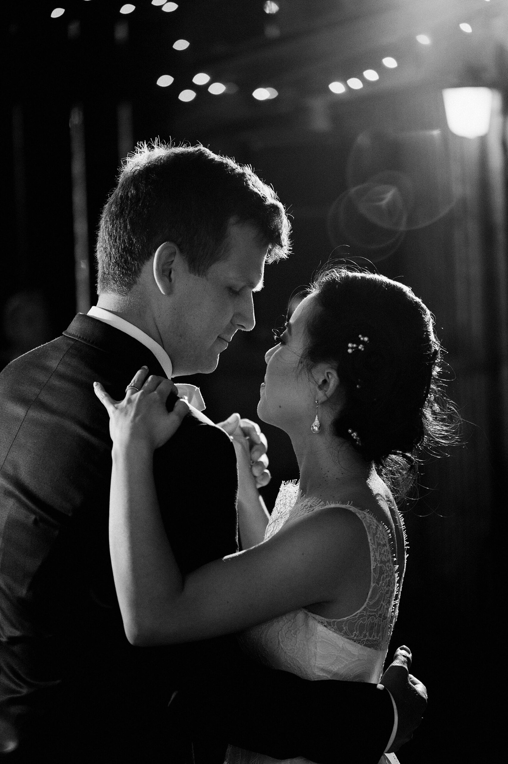 black and white wedding photography