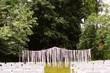 lace ceremony backdrop