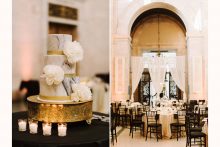 marble style wedding cake