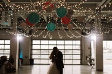 first dance under the lights at the bean dock