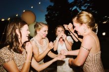 bridesmaids dancing