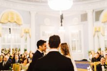 wedding ceremony in gerald ford ballroom