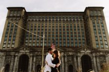 Michigan central station engagement photography