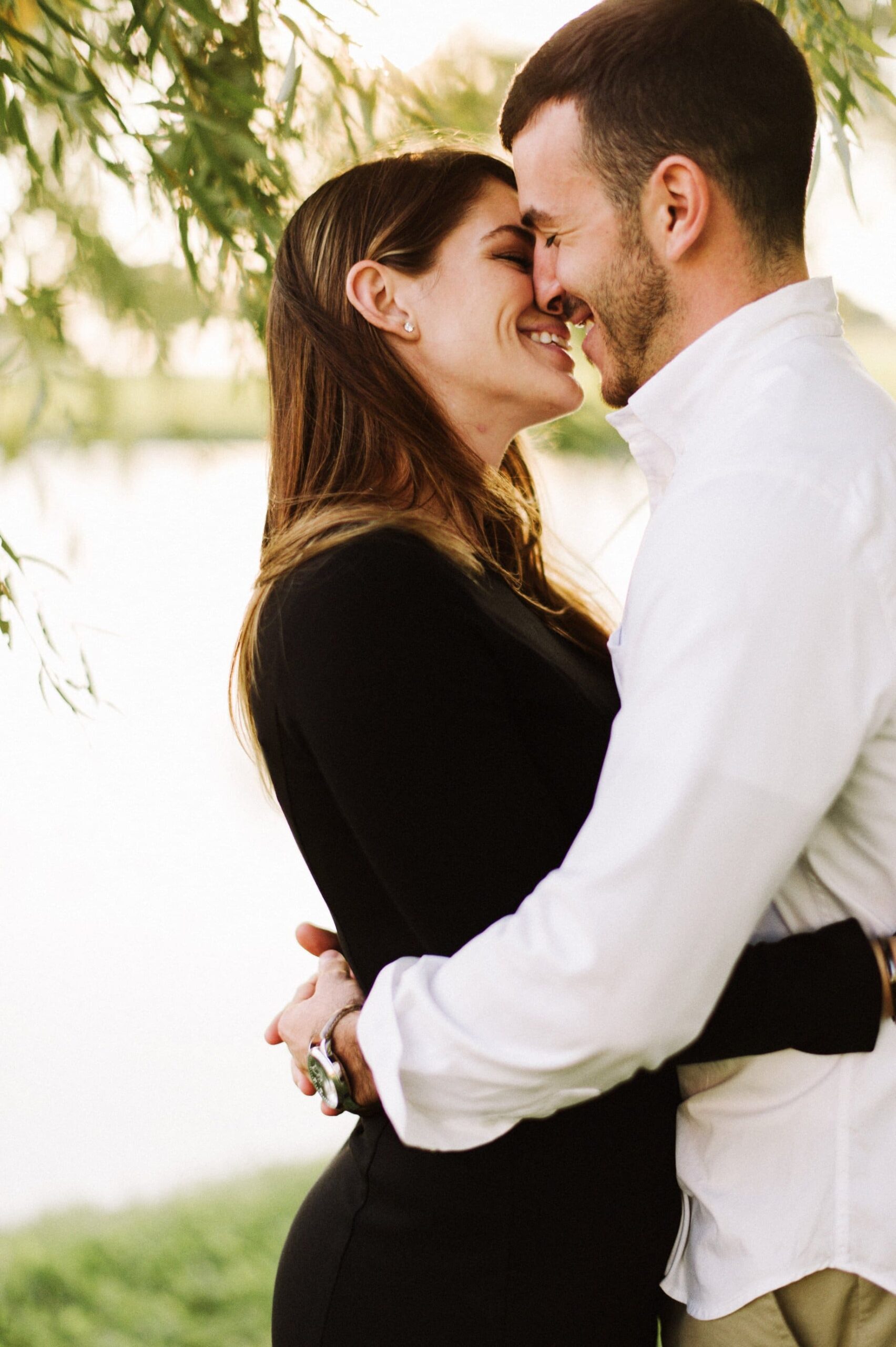 candid engagement photography