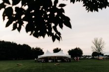 the wedding tent at the orchard house bed and breakfast