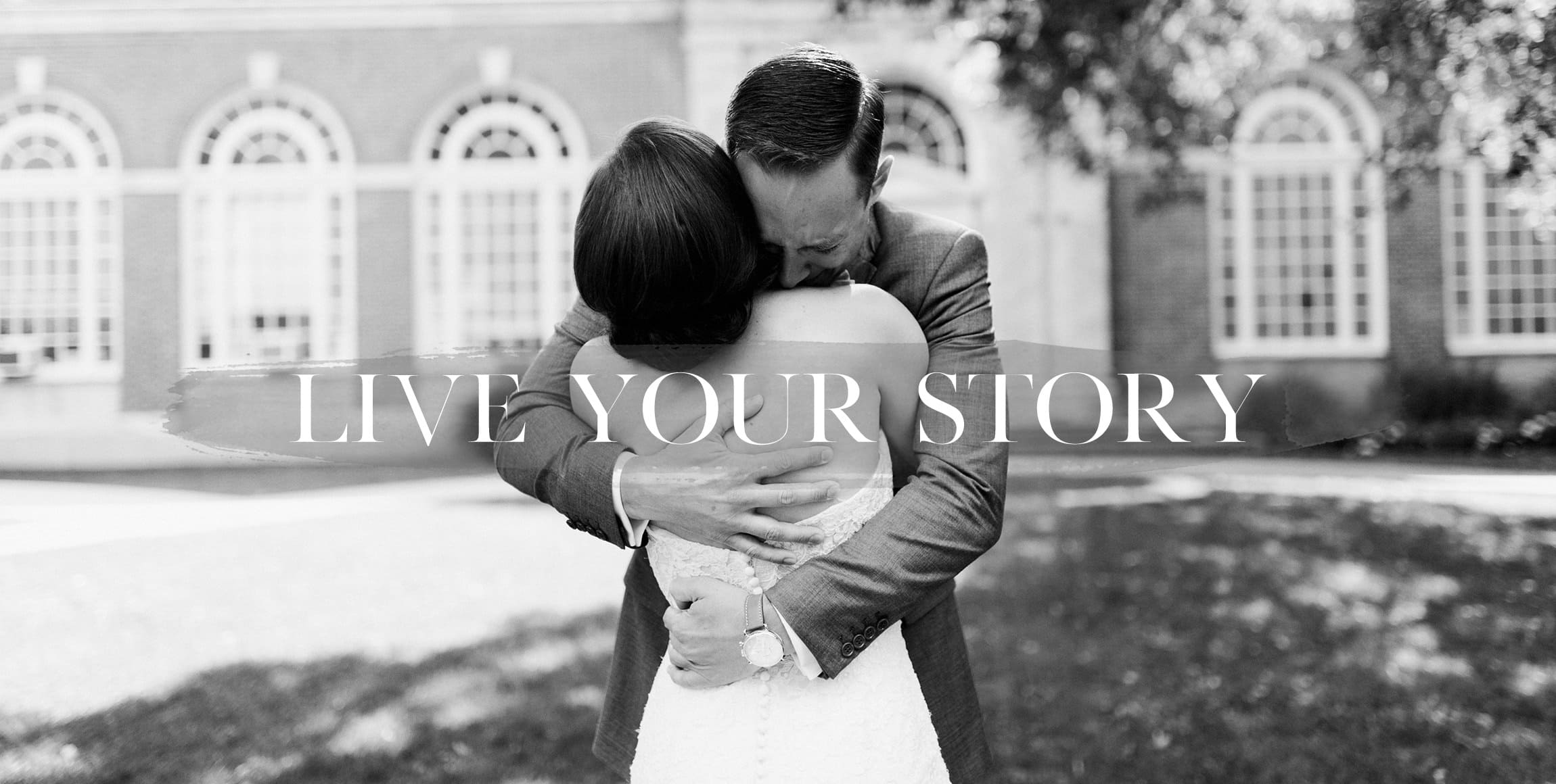 a groom emotionally embraces his bride during their first look by detroit wedding photographer Heather Jowett