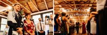 Bride walks down the aisle in a jewish wedding ceremony at Prince William Forest Park