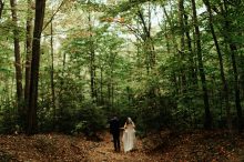 bride and groom portraits at prince william forest park