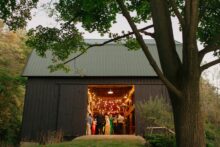 exterior of the Barn at the Glass House Community