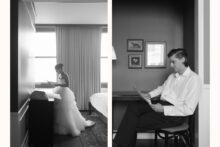 Intimate wedding morning moments photographed at the Hotel David Whitney.