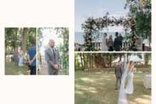 a groom's reaction to his bride walking down aisle