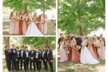 wedding party Portraits at a Bay View Michigan residence