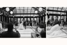 Bride and groom doing a choreographed first dance