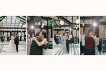 Jennifer and Parker sharing special dances with their parents