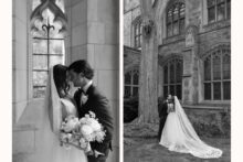 romantic wedding couple portrait