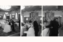 bride and groom reactions to toasts