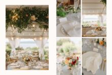 Elegant tented Reception Space at the Perry Hotel overlooking the water in Petoskey