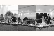 Joyful Reception Moments at a Perry Hotel tented wedding reception