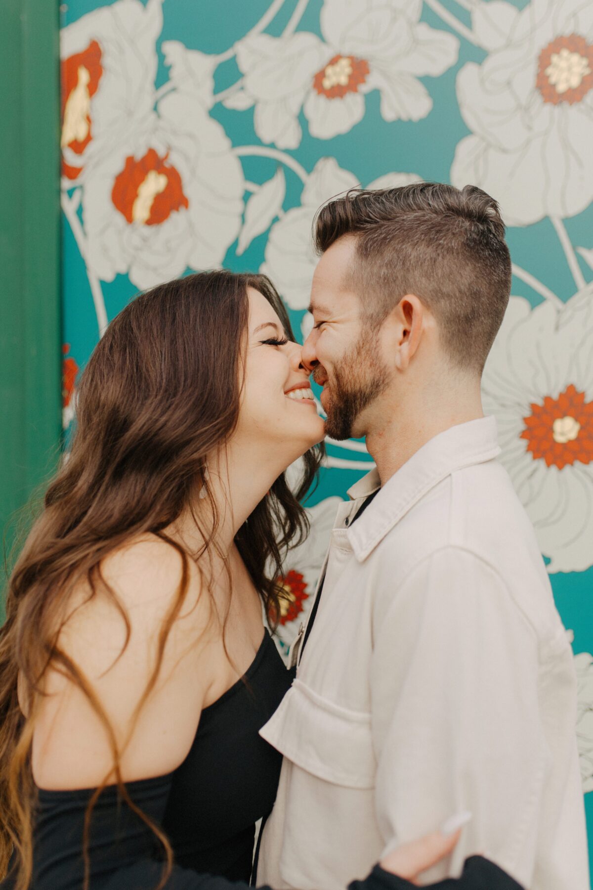 Engagement session in downtown detroit
