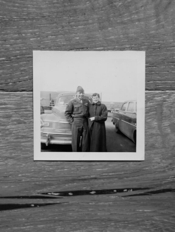 A snapshot of my grandparents on their wedding day.